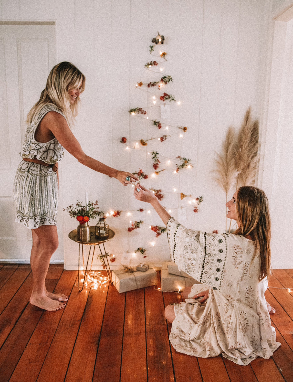 DIY: Fairy Light Xmas Tree