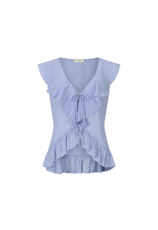 a-light-blue-sleeveless-top-with-a-ruffled-v-neckline-tie-front-detail-and-layered-ruffles-at-the-hem-shown-on-a-plain-white-background
