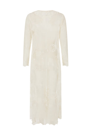 an-off-white-long-sleeve-midi-dress-with-a-sheer-overlay-and-tonal-floral-embroidery-shown-against-a-plain-white-background