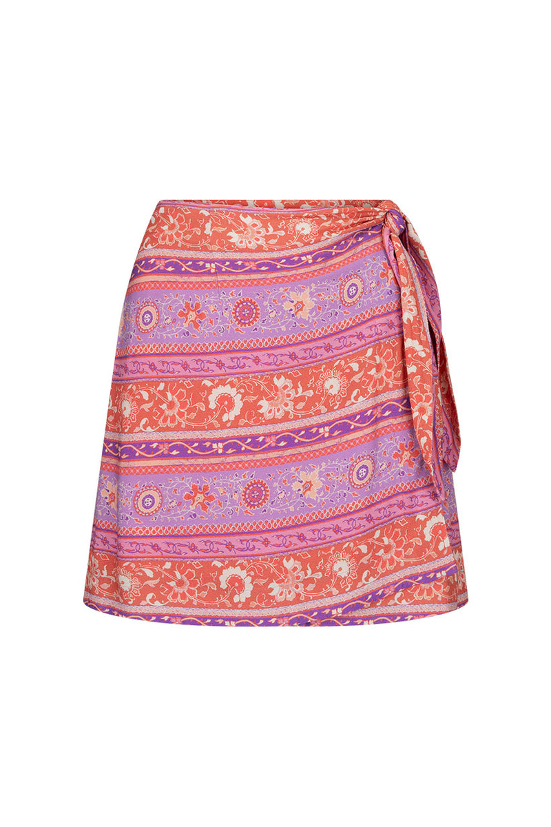 Sunshine Bandit Wrap Mini Skirt