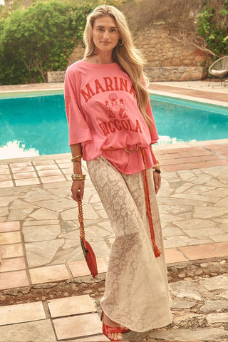 Marina Piccola Oversized Biker Tee